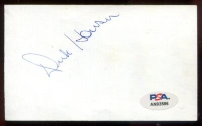 Dick Howser Signed Index Card 3x5 PSA DNA Yankees 1985 Mgr. Royals WS Champ~(BB) - Image 1 of 2