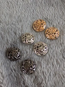 2 pcs / 4 pcs alloy shank buttons / shirt buttons 15mm/20mm UK stocks - Picture 1 of 19