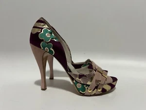 Vtg CHRISTIAN DIOR BY JOHN GALLIANO AW2003 PINK SUEDE HEELS 39.5 - Picture 1 of 8