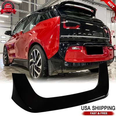 Alerón de techo trasero negro brillante para BMW I3 i3S hatchback 2014-20 Foto 1 de 4