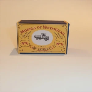 Matchbox Lesney Yesteryear 6 a AEC Y Type Osram Lamps Lorry A Style Repro Box - Picture 1 of 5