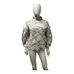 Maglione girocollo Varley bianco oversize accogliente vestibilità rilassata donna piccolo - Foto 1 di 9