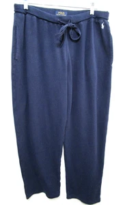 Polo Ralph Lauren Navy Blue Cotton Knit Pajama Pants Men Sz L - Picture 1 of 9