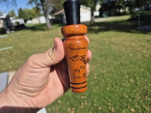 Rare David A. Maan Hand Etched Wood Specklebelly Speckle Belly Goose Geese Call - Picture 1 of 9