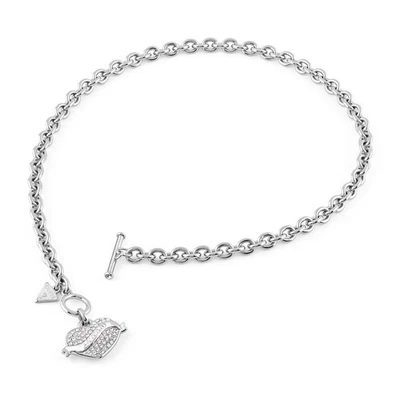 Guess Gioielli Collana Donna Cuore Di Cristallo JUBN05475JWRHT/U - Immagine 1 di 4