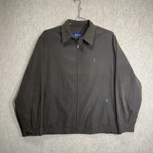 Vintage 1990s Polo Ralph Lauren Brown Plaid Lined Bomber Jacket Size XL - Picture 1 of 15