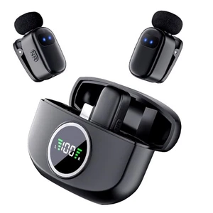 Mini Micrófono para iPhone Micrófonos Lavalier Inalámbricos Tipo-C Micrófono Bluetooth - Imagen 1 de 9
