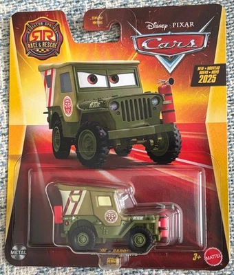 DISNEY/PIXAR CARS RADIATOR SPRINGS RACE & RESCUE SARGE - Image 1 of 2