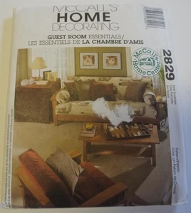 McCalls 2829 Guest Room Essentials Futon Cover Sewing Pattern - Picture 1 of 2
