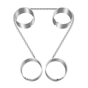 1pc Punk Rings Chain Fashion Rings Night Club Hip Hop Jewelry Rings Women Men - Picture 1 of 12