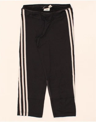 ADIDAS Womens Clima 365 Capri Tracksuit Trousers UK 14 Medium Black BS06 - Image 1 of 4