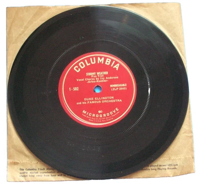 Duke Ellington Columbia 1-502 7" 33 1/3Stormy Weather / Sophisticated Lady NM - Image 1 of 2