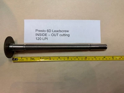 Presto 6D 120 LPI шаг - наизнанку - Feedscrew записи токарный станок свинец винт резки - Изображение 1 из 4