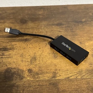 StarTech Hub USB 3.0 portatile 3 porte con adattatore Gigabit Ethernet - ST3300GU3B - Foto 1 di 6