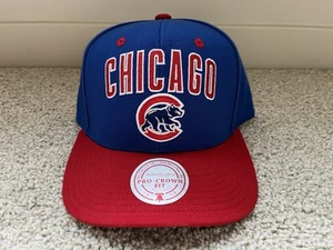 Mitchell & Ness Adult Chicago Cubs Blue All In Adjustable Snapback Hat - Picture 1 of 4