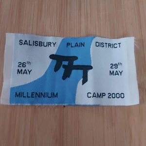 UK Scouting Sailsbury Plain District Millennium Camp Blanket Badge - Picture 1 of 1