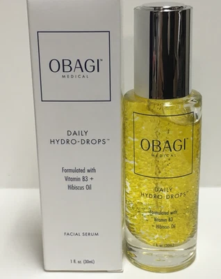 Obagi Daily Hydro Drops Facial Serum with B3 +Hibiscus Oil 30ml / 1oz NIB - Image 1 of 3