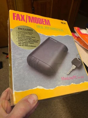 🍎🍎MX MACRONIX FAX MODEM 9600bps GROUP 3 HAYES FULL SEND & RECEIVE SEALED!🍎🍎 - Image 1 of 3