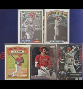 MLB Baseball Los Angeles Angels 21-23 Topps Shohei Ohtani 5 Card Lot MINT - Picture 1 of 1