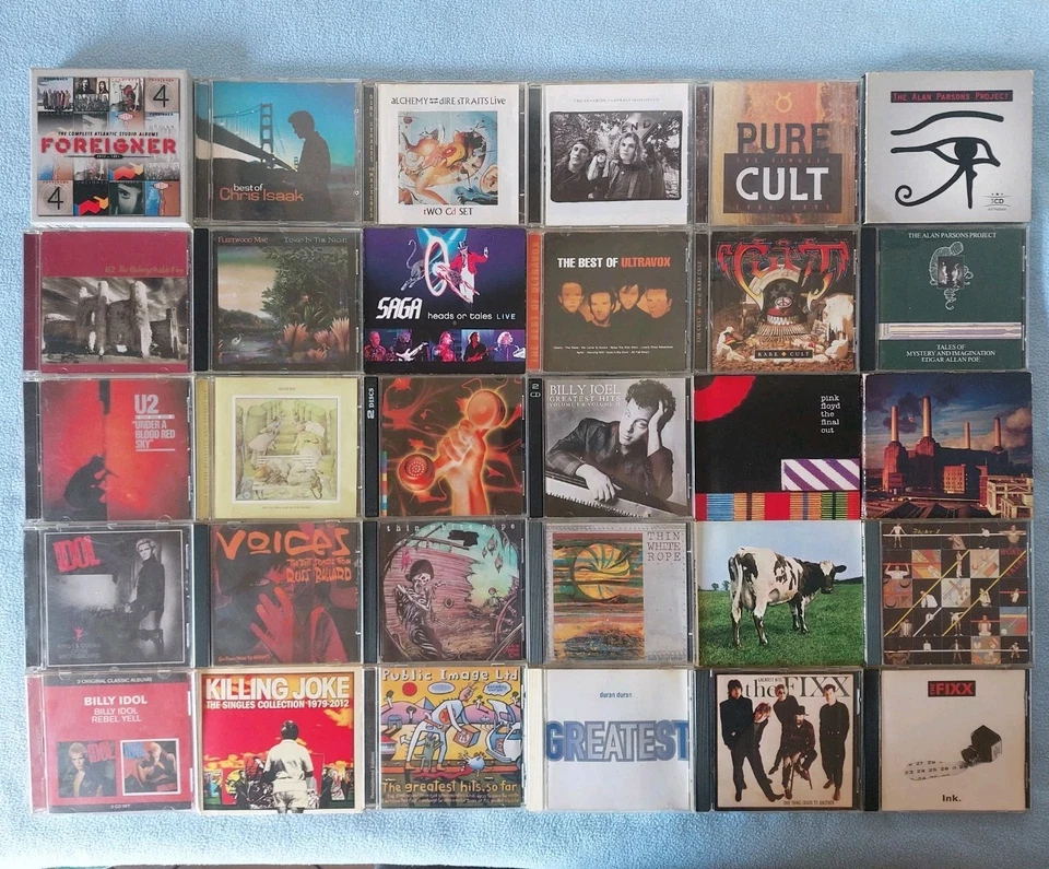 CD Rock Sammlung Konvolut Billy Idol Pink Floyd the fixx Saga Cult Parsons Joke - Bild 1 von 1