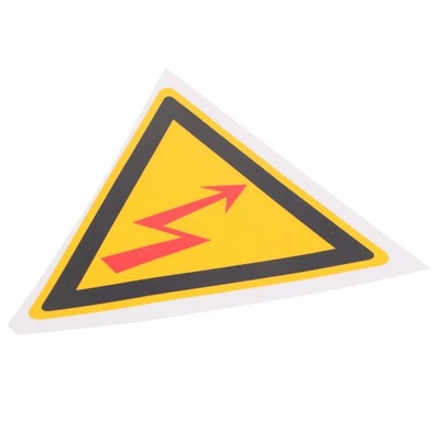  Caution Sticker Adhesive Warning Sign Safety Signs for Workplace - Image 1 of 4
