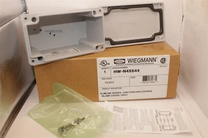 WIEGMANN HW-N4X644 SLIMLINE SERIES, JUNCTION ENCLOSURES, BLANK COVER, GRAY - Picture 1 of 4
