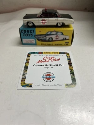 Corgi Toys 237 Oldsmobile Sheriff Car Diecast Car Reissue Diecast Boxed - Image 1 of 4
