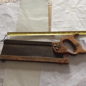 A Vintage W M Marples And Sons Tenon Saw Cast Steel.In Original Condition - Picture 1 of 12