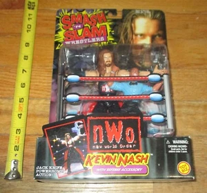 1999 WCW Nuevo Orden Mundial Kevin Nash figura de lucha libre Smash and Slam árbitro de la WWF WWE - Imagen 1 de 3