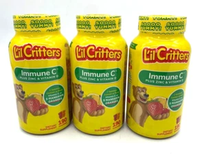 3 Lil Critters Immune C Gummy w/ Zinc & Vitamin D 190 Each=570 Exp: 10/25 - Picture 1 of 6