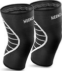 NEENCA 2 Pack Knee Brace, Knee Compression Sleeve Support for Knee Pain, XXL