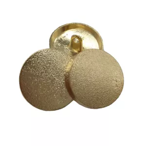 5 piezas Botones de vástago de oro Botón de costura de metal redondo para ropa Abrigo 15 mm - Imagen 1 de 6