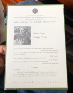 "Gump & Co." by Winston Groom Signed First Edition Franklin Library 1995 - Picture 1 of 5
