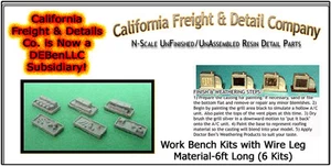 Work Benches w/Metal Legs Material-6 kits N/1;160 CAL Freight & Details * EW( - Picture 1 of 11