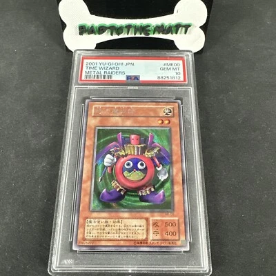 Yugioh Time Wizard Secret Rare Japanese Metal Raiders ME-00 PSA 10 Gem Mint - Image 1 of 2