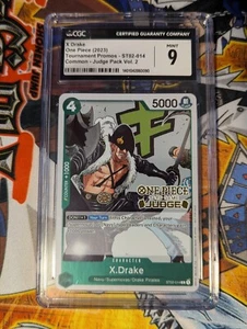CGC 9 - X Drake - ST02 - 014 (Judge Pack Vol. 2) Judge Stamp - One Piece 2023 - Picture 1 of 1