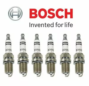 Set of 6 Spark Plugs Bosch Super Plus FR8DCX For Honda Jaguar Toyota Subaru - Picture 1 of 1