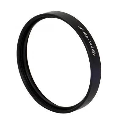 1PC New M49-M49 49mm X 0.75 Dual Female Threaded Camera Lens Adapter Ring - Image 1 of 3
