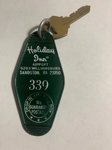 Llavero de habitación de motel Holiday Inn y llave sandston Virginia #339 - Imagen 1 de 2