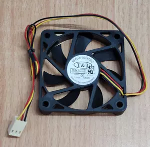 T&T fan 6cm, one ball bearing, one sleeve bearing 0.14A 12v DC 3wires 60x60x10mm - Picture 1 of 1