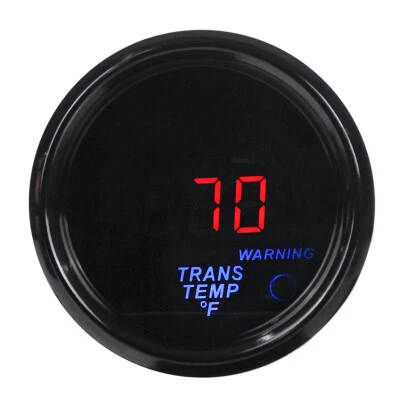 2" 52mm Universal Trans Temperature Gauge Digital LED Meter w/Sensor Fahrenheit - Image 1 of 4