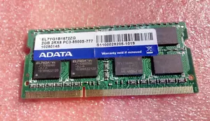 ADATA EL7YG1B1672ZG 2GB PC3-8500S SO-DIMM - Picture 1 of 1