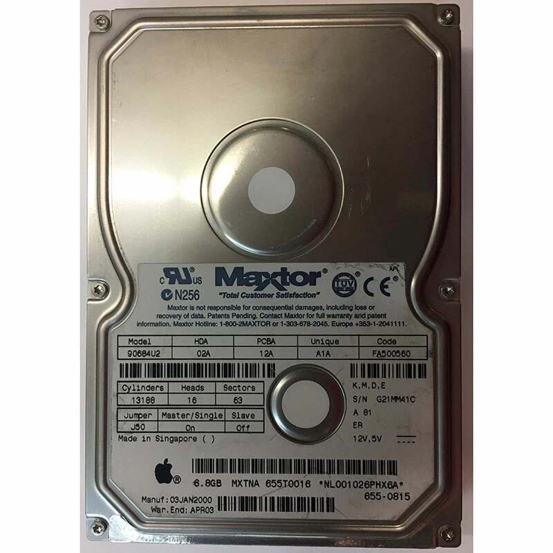 655-0815 - Apple 6.8GB 5400 RPM IDE 3.5" HDD - Image 1 of 1
