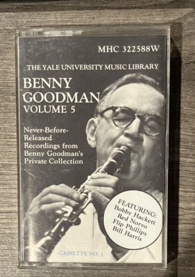 Benny Goodman Yale Recordings, Vol. 5 Never before released collection Cassette - Image 1 of 2