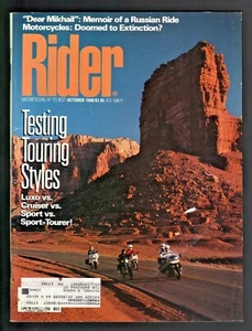 1988 October Rider - Vintage Motorcycle Magazine - Touring Russia - Picture 1 of 3