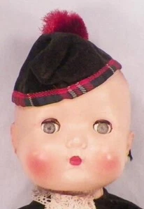 Bambola uomo scozzese Scozia plastica dura Walker Athole Monteiths 12 pollici vintage - Foto 1 di 12