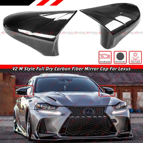 FOR 2014-20 LEXUS IS200 IS300 IS350 REAL CARBON FIBER M STYLE SIDE