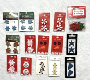 Weihnachten Urlaub Knopf Lot Basteln Scrapbooking Nähen Puppen - Bild 1 von 5