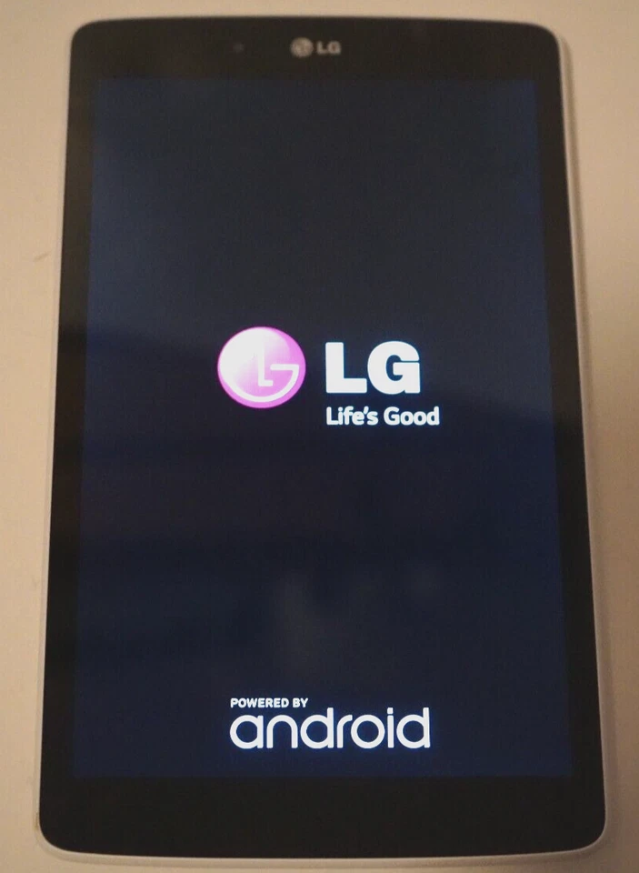 LG V480 WIFI Tablet White Android Corner Screen Discoloration - Image 1 of 4