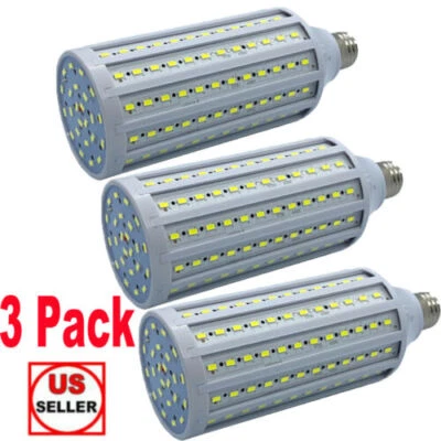 3Pcs Huge Super Bright 300W Eq LED Bulb 168-Chip Corn Light E26 5000lm 50W 6000K - Image 1 of 4